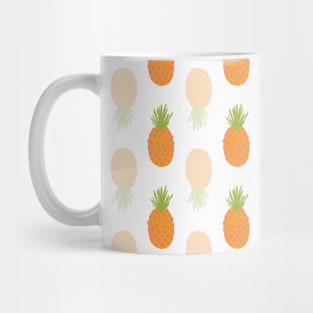 Pineapples Upside Down White Mug